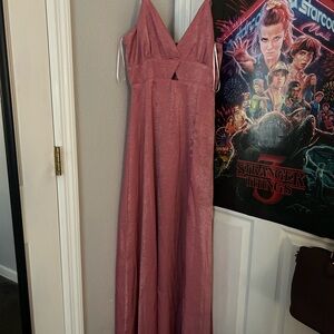 Lulu's Pink Maxi Dress